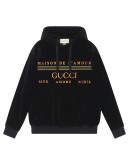 embroidered logo detail hoodie