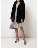 Marie hooded faux-fur coat
