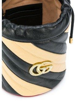 GG Marmont striped bucket bag