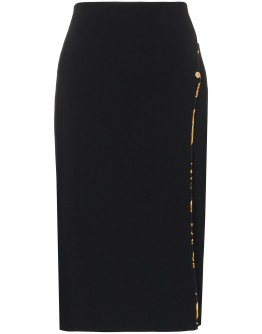 spliced midi skirt