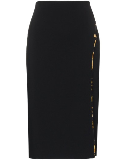 spliced midi skirt