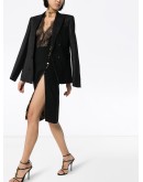 spliced midi skirt