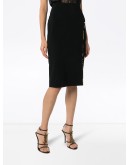 spliced midi skirt