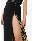 spliced midi skirt