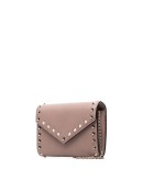 Rockstud Envelope leather clutch bag