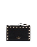 Rockstud leather wallet