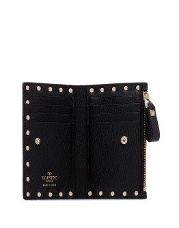 Rockstud leather wallet
