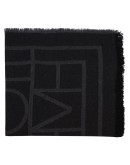 tonal monogram knit scarf