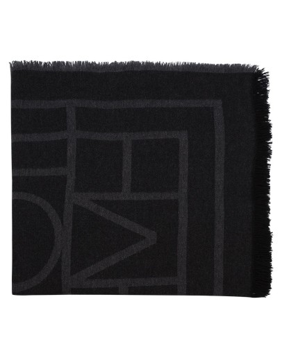 tonal monogram knit scarf