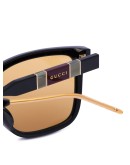 square-frame acetate sunglasses
