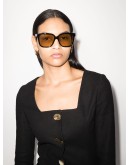 square-frame acetate sunglasses