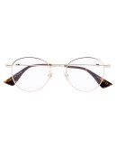 bee detail round-frame glasses