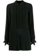 pleated details playsuit