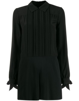 pleated details playsuit