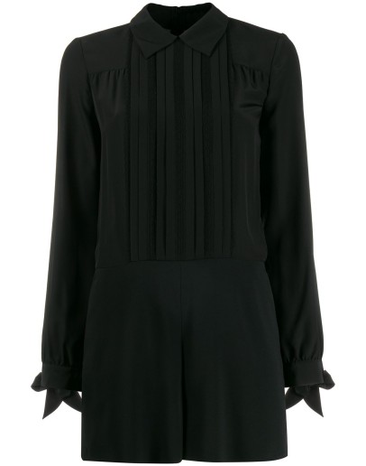 pleated details playsuit