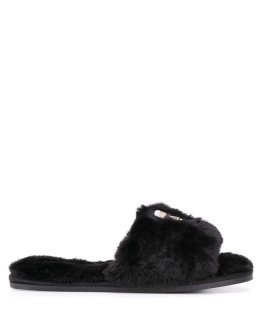 Ikonic embroidered slippers