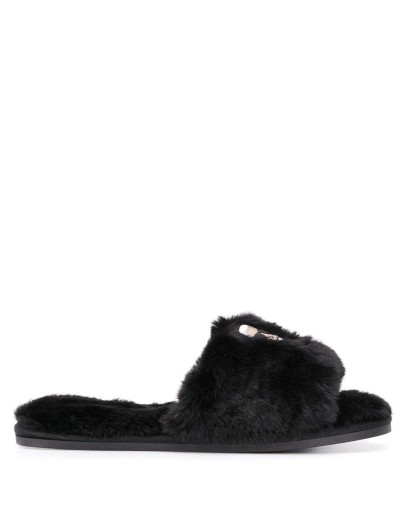 Ikonic embroidered slippers