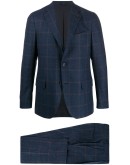 two-piece check suit