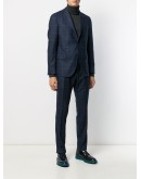 two-piece check suit