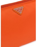 logo plaque makeup bag