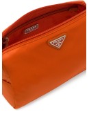 logo plaque makeup bag