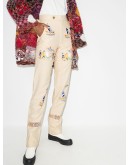 sailing tableau embroidered trousers
