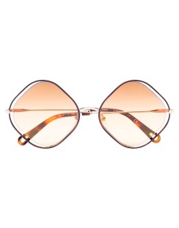 Poppy diamond-frame sunglasses