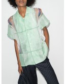 embroidered linen Bowling shirt