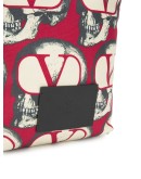 x Undercover skull-print messenger bag