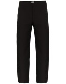high-waisted cropped trousers
