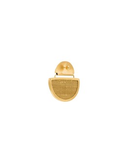 yellow 24K gold-plated fringed silk earrings