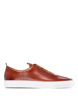 hand-painted leather sneakers
