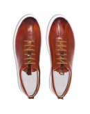 hand-painted leather sneakers