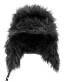 fluffy ear-flap hat