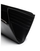 zipped leather pouch