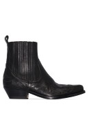 black Santiago 44 Western ankle boots