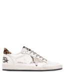 Ball Star leopard and snake-print sneakers