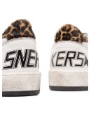 Ball Star leopard and snake-print sneakers