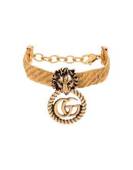 lion head GG hoop bracelet