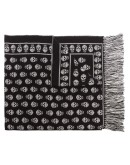 skull motif scarf