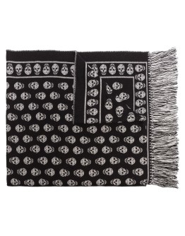 skull motif scarf