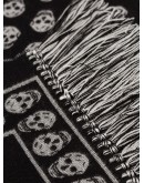skull motif scarf