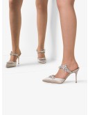 Lurum 110mm crystal-embellished mules
