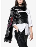 animal skeleton print scarf