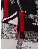 animal skeleton print scarf