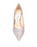 Love 85mm glitter-embellished pumps