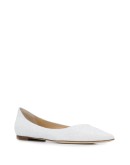 sequin embroidered Love ballerinas