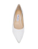 sequin embroidered Love ballerinas