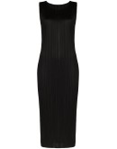 plissé midi dress