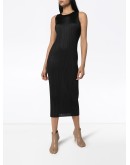 plissé midi dress